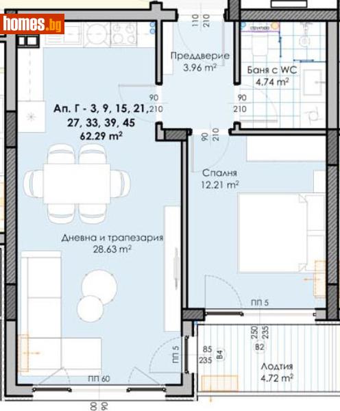 Двустаен, 75m² - Жк. Гагарин, Пловдив - Апартамент за продажба - Deluxe Homes - 116037722