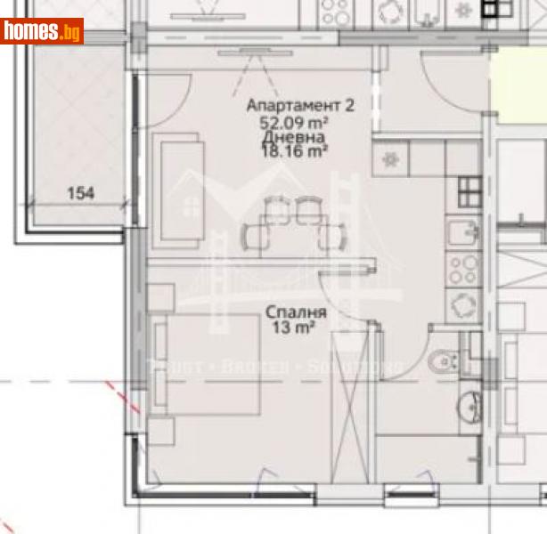 Двустаен, 63m² - Жк. Левски, София - Апартамент за продажба - Trust Broker Solutions - 116044593