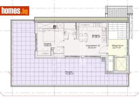 Двустаен, 61m² - Апартамент за продажба - 116044623