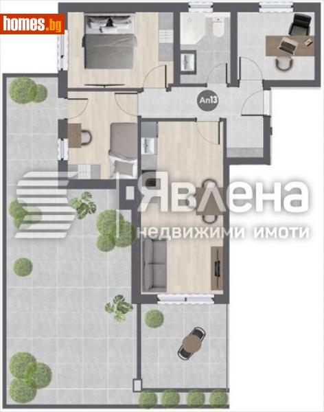 Тристаен, 145m² - Жк. Баларбаши, Благоевград - Апартамент за продажба - ЯВЛЕНА - 116056130