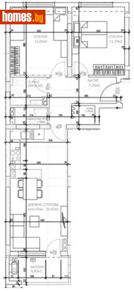 Тристаен, 95m² - Жк. Тракия, Пловдив - Апартамент за продажба - Deluxe Homes - 116056833