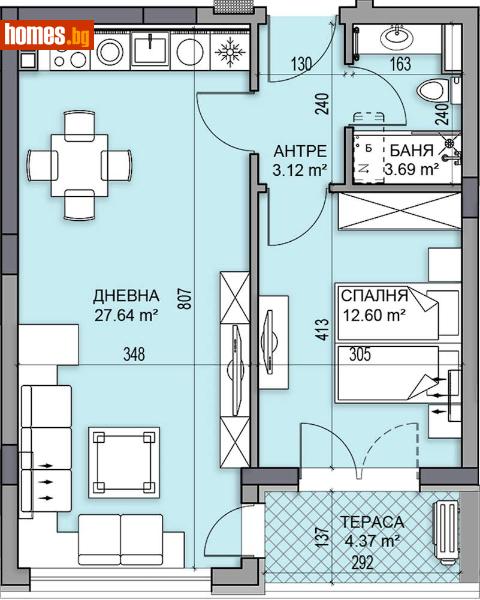 Двустаен, 70m² - Жк. Гагарин, Пловдив - Апартамент за продажба - Deluxe Homes - 116056984