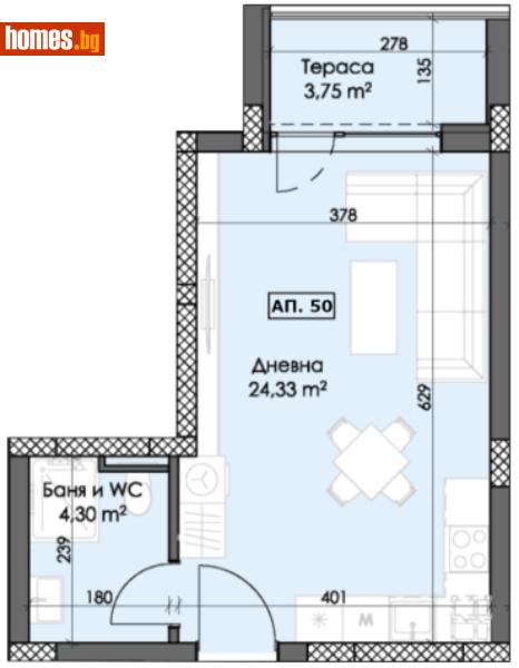 Едностаен, 45m² - Жк. Тракия, Пловдив - Апартамент за продажба - Deluxe Homes - 116057599