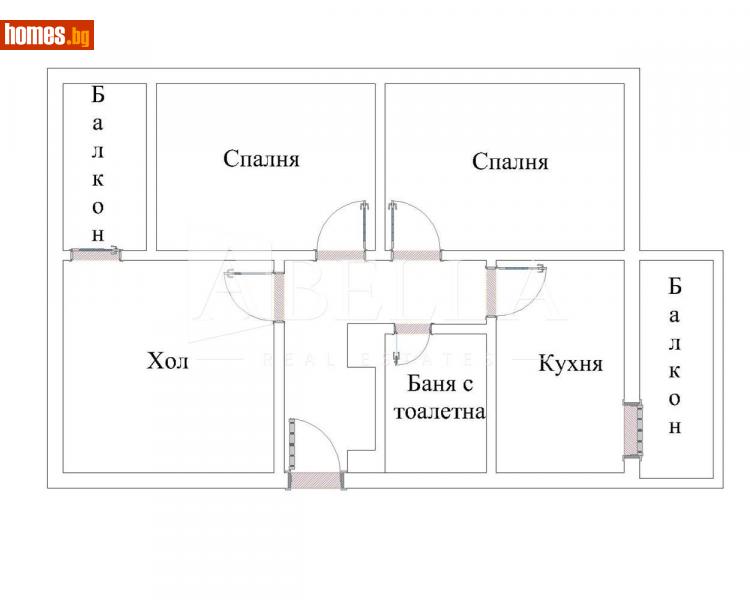 Тристаен, 87m² - Жк. Белите Брези, София - Апартамент за продажба - Абела - 116062650