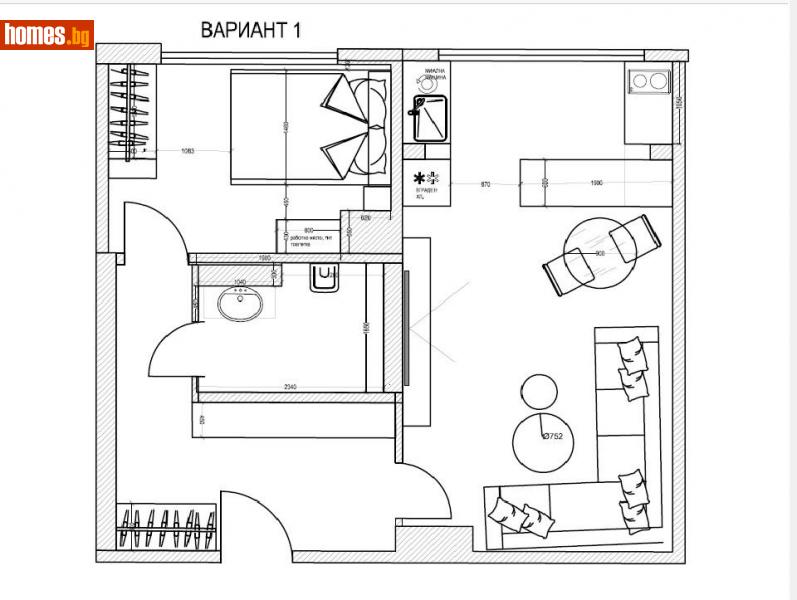 Двустаен, 50m² - Жк. Лагера, София - Апартамент за продажба - Глобъл Сървисиз ООД - 116067792