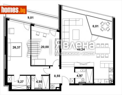 Тристаен, 178m² - Апартамент за продажба - 116092910