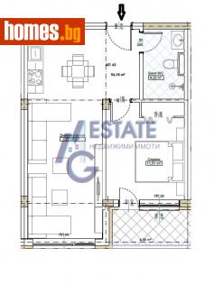 Двустаен, 64m² - Апартамент за продажба - 116098371