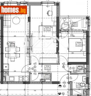 Тристаен, 94m² - Апартамент за продажба - 116113476