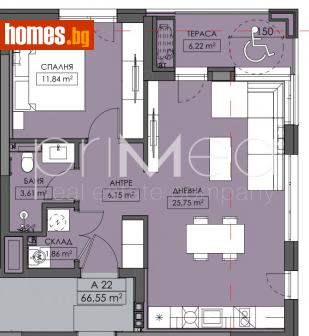 Двустаен, 79m² - Апартамент за продажба - 116168689