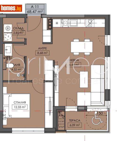 Двустаен, 8252m² - Жк. Меден Рудник, Бургас - Апартамент за продажба - ПРИМЕА Недвижими Имоти - 116168719