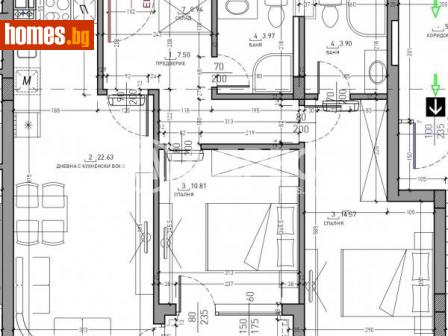 Тристаен, 89m² - Апартамент за продажба - 116181871