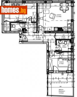 Тристаен, 108m² - Апартамент за продажба - 116183202