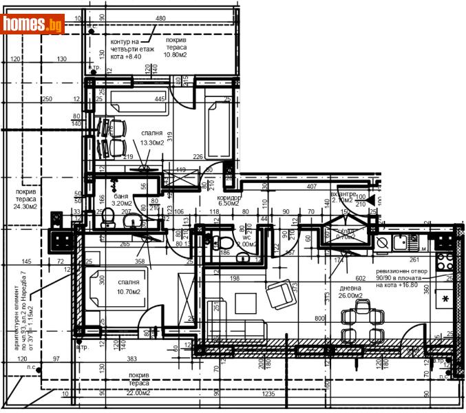 Тристаен, 132m² - Жк. Христо Смирненски, Пловдив - Апартамент за продажба - Deluxe Homes - 116183211