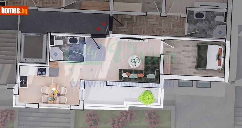 Двустаен, 62m² - Жк. Стрелбище, София - Апартамент за продажба - Myvision Real Estate - 116184794