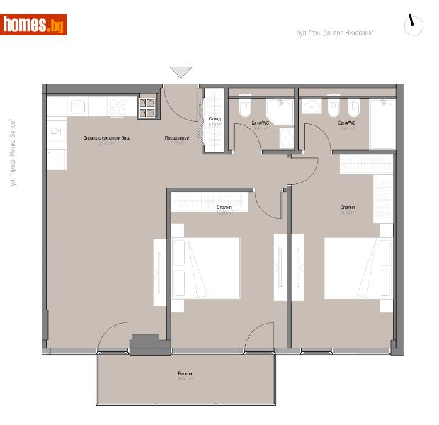 Тристаен, 118m² -  Оборище, София - Апартамент за продажба - Титан Пропъртис - 116193685