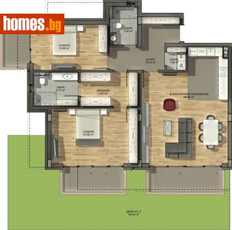 Тристаен, 141m² - Апартамент за продажба - 116206305