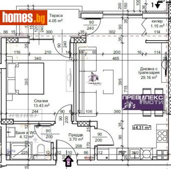 Двустаен, 74m² - Апартамент за продажба - 116207111