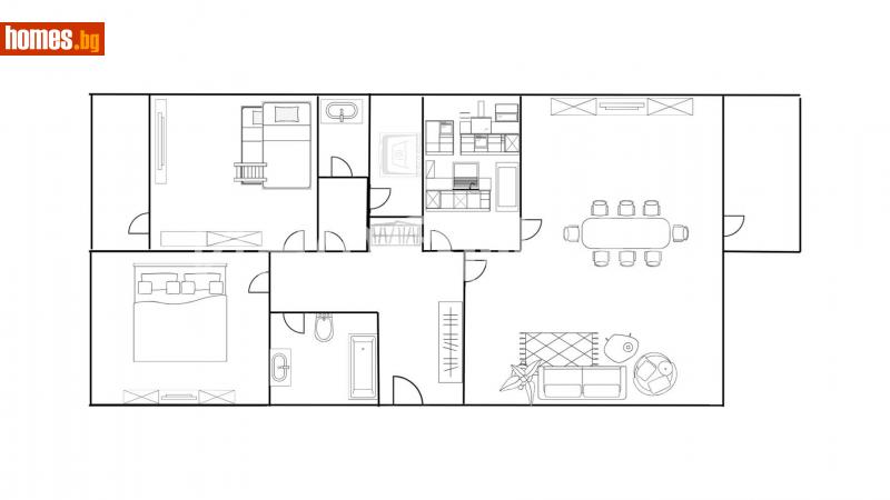 Тристаен, 105m² - Жк. Славейков, Бургас - Апартамент за продажба - Инфомакс ЕООД - 116213294