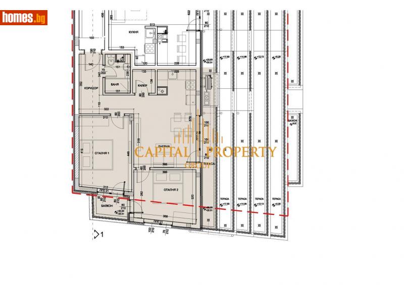Тристаен, 97m² - Жк. Левски, Варна - Апартамент за продажба - Капитал Пропърти Груп - 116214480