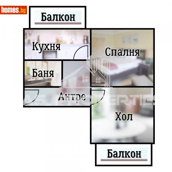 Двустаен, 65m² - Жк. Люлин 1, София - Апартамент за продажба - BasProperties - 116218073