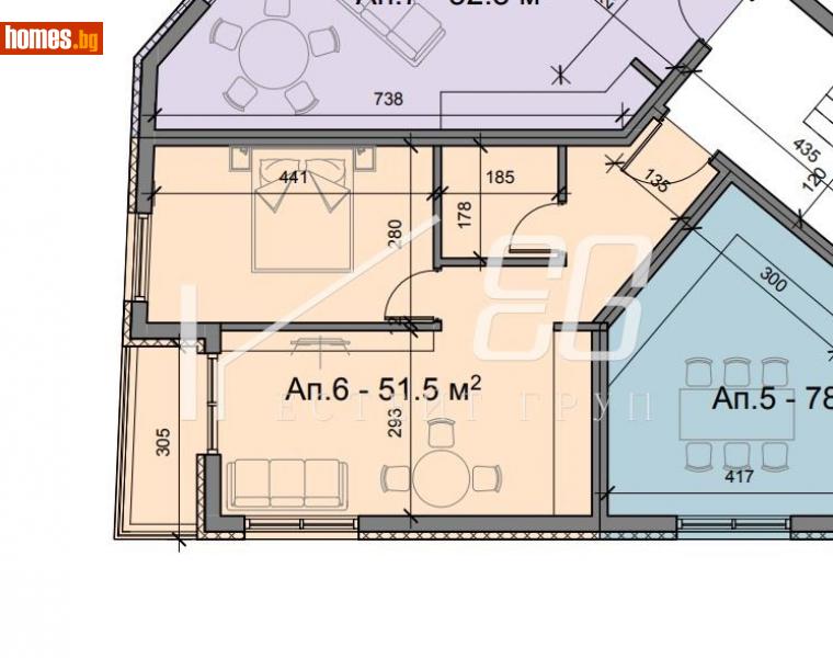 Двустаен, 52m² -  Цветен, Варна - Апартамент за продажба - ЕСТЕЙТ ГРУП - 116218273