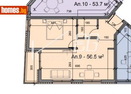 Двустаен, 56m² - Апартамент за продажба - 116218275