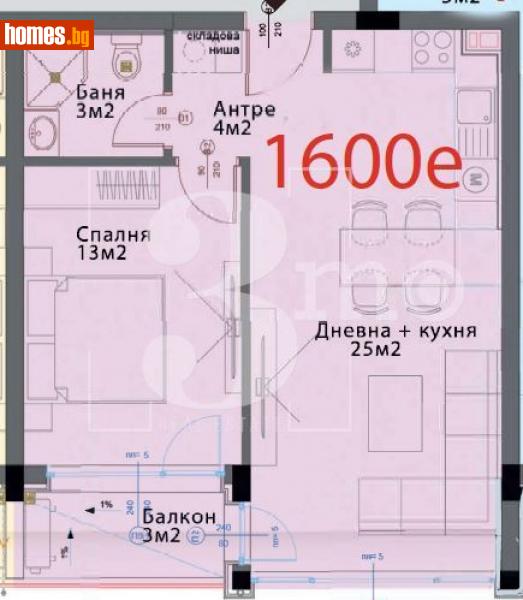 Двустаен, 67m² - Кв. Модерно Предградие, София - Апартамент за продажба - 3mo офис Амалтея - 116218547