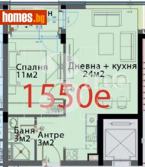 Двустаен, 62m² - Апартамент за продажба - 116218557