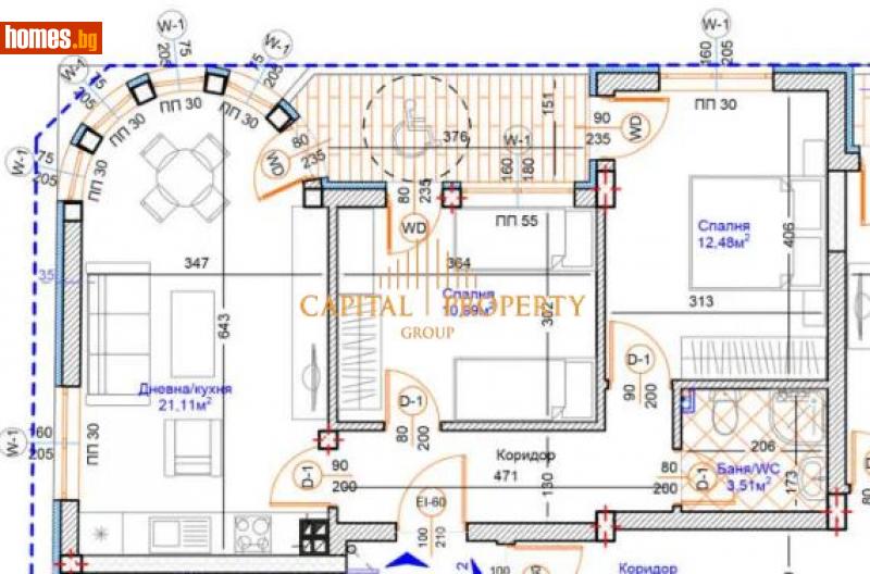 Тристаен, 88m² -  Идеален Център, Варна - Апартамент за продажба - Капитал Пропърти Груп - 116226289