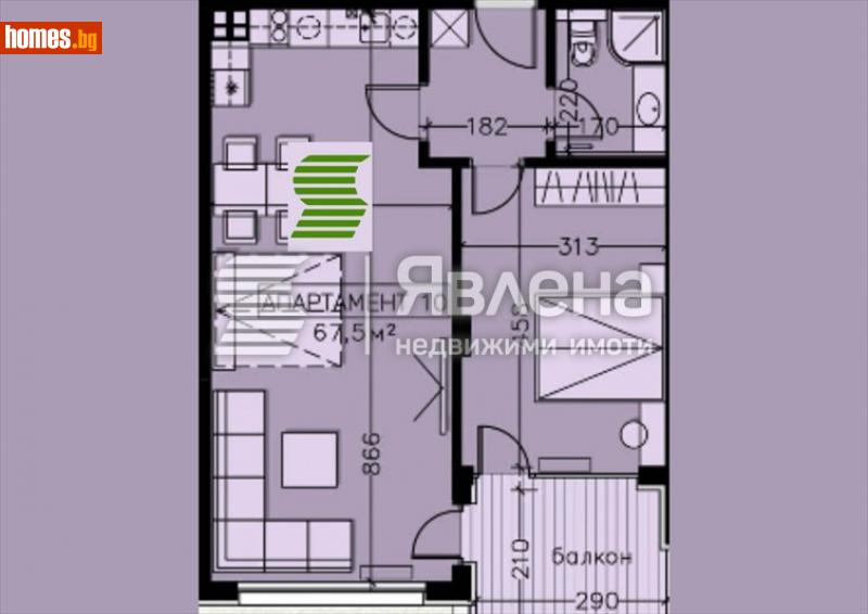 Двустаен, 81m² - Кв. Манастирски Ливади, София - Апартамент за продажба - ЯВЛЕНА - 116228238