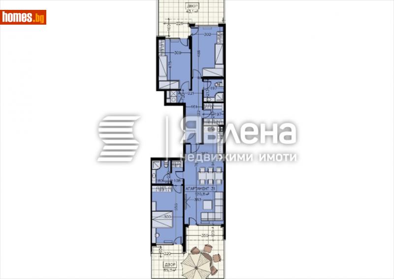Четиристаен, 264m² - Кв. Манастирски Ливади, София - Апартамент за продажба - ЯВЛЕНА - 116228240