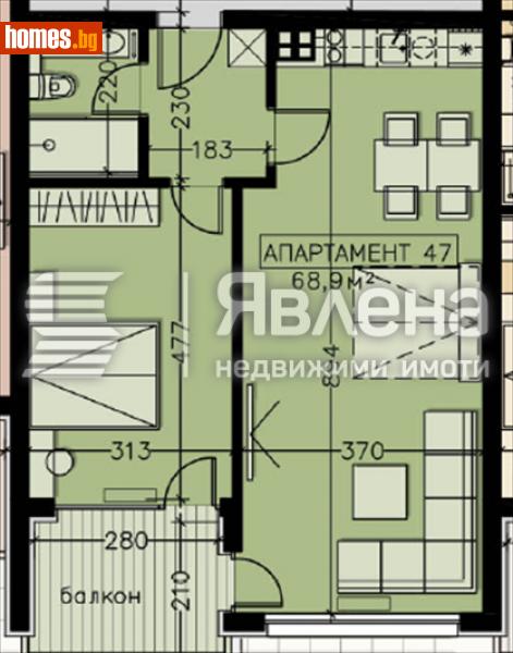 Двустаен, 82m² - Кв. Манастирски Ливади, София - Апартамент за продажба - ЯВЛЕНА - 116228252