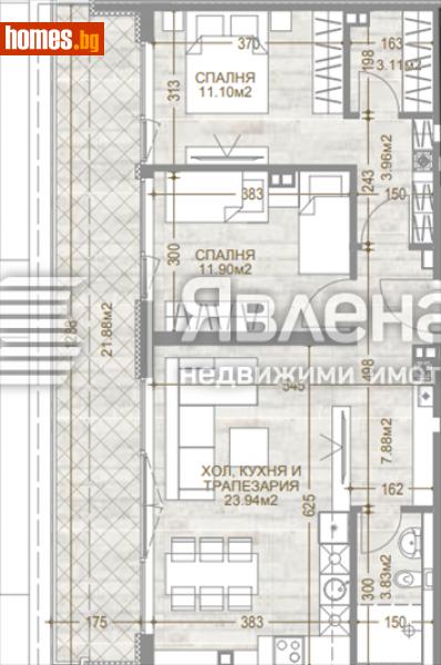 Тристаен, 120m² - Кв. Манастирски Ливади, София - Апартамент за продажба - ЯВЛЕНА - 116228257