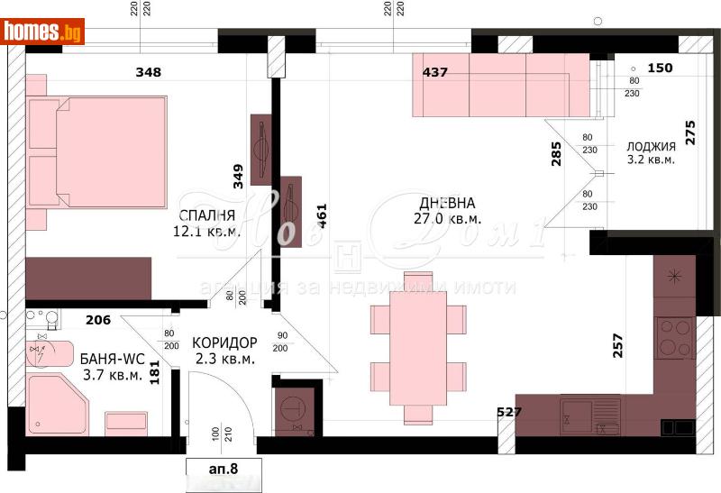 Двустаен, 64m² -  Кайсиева Градина, Варна - Апартамент за продажба - Нов дом 1 - 116229809