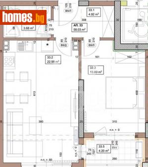 Двустаен, 70m² - Апартамент за продажба - 116230811