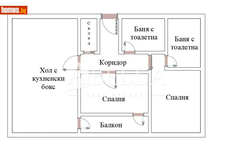 Тристаен, 111m² - Кв. Враждебна, София - Апартамент за продажба - Абела - 116235051