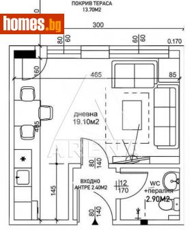 Едностаен, 49m² - Апартамент за продажба - 116235749