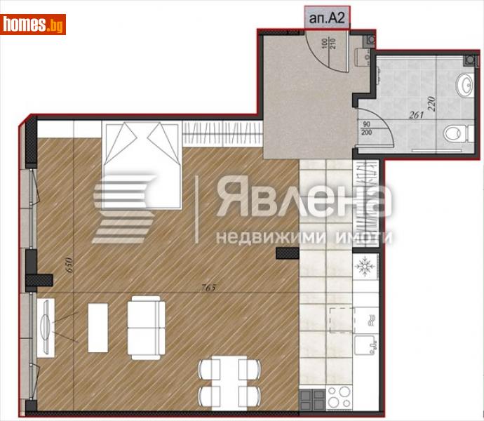 Двустаен, 78m² - Кв. Кръстова Вада, София - Апартамент за продажба - ЯВЛЕНА - 116241759