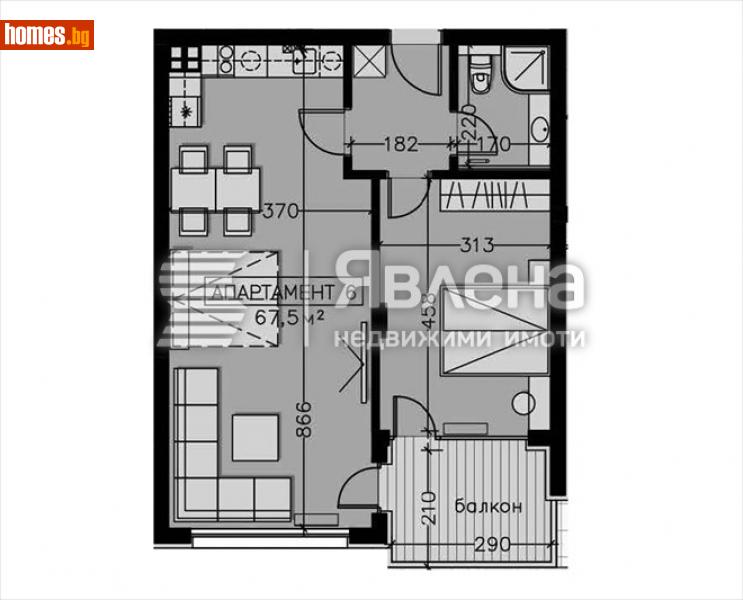 Двустаен, 81m² - Кв. Манастирски Ливади, София - Апартамент за продажба - ЯВЛЕНА - 116241778
