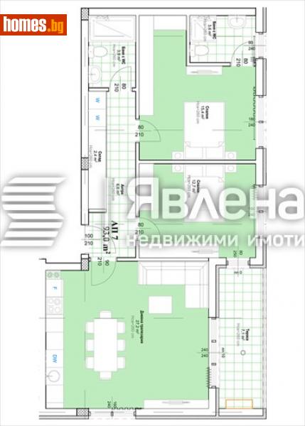 Тристаен, 107m² - С.Марково, Пловдив - Апартамент за продажба - ЯВЛЕНА - 116241896