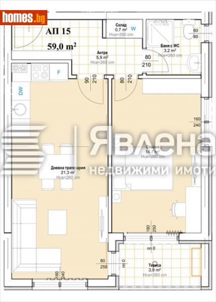 Двустаен, 68m² - С.Марково, Пловдив - Апартамент за продажба - ЯВЛЕНА - 116241899