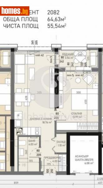 Двустаен, 65m² - Жк. Банишора, София - Апартамент за продажба - Глобъл Сървисиз ООД - 116247731