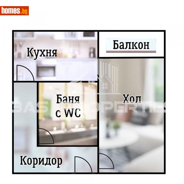 Едностаен, 45m² - Жк. Толстой, София - Апартамент за продажба - BasProperties - 116247847