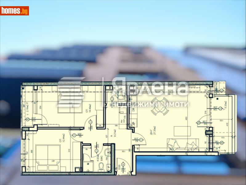 Тристаен, 105m² -  Мараша, Пловдив - Апартамент за продажба - ЯВЛЕНА - 116251304