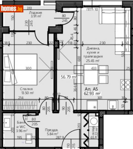 Двустаен, 73m² -  Сарафово, Бургас - Апартамент за продажба - Сарафово Недвижимост - 116258740