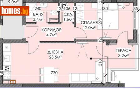 Двустаен, 68m² - Апартамент за продажба - 116258789