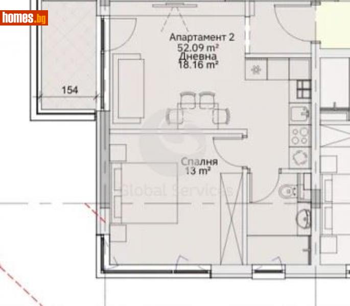 Двустаен, 70m² - Жк. Левски, София - Апартамент за продажба - Глобъл Сървисиз ООД - 116271695