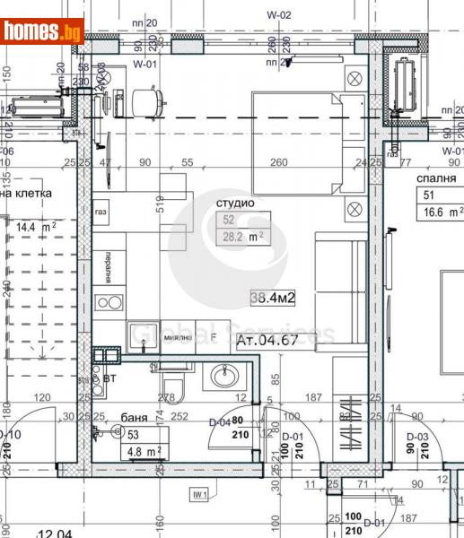 Едностаен, 50m² - Кв. Малинова Долина, София - Апартамент за продажба - Глобъл Сървисиз ООД - 116272297