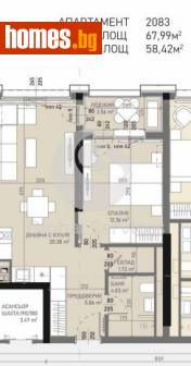 Двустаен, 67m² - Апартамент за продажба - 116272595