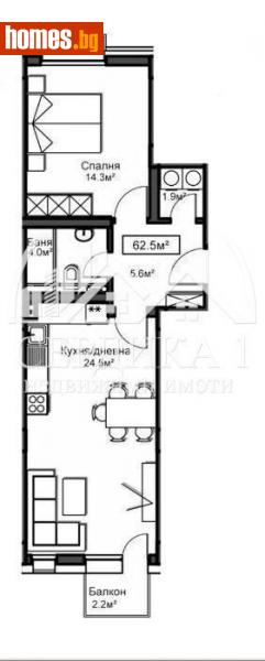 Двустаен, 88m² - Жк. Красно Село, София - Апартамент за продажба - СЕРДИКА 1 НЕДВИЖИМИ ИМОТИ ЕООД - 116280287